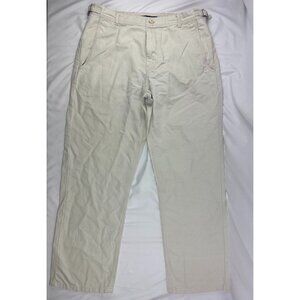 Vintage Marc Jacobs Men’s Pants Sz 34/34 Ivory Cotton/Linen Side Belts